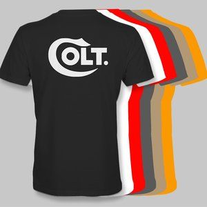 COLT Firearms T-Shirt -1911 45 pistol gun rifle python peacemaker